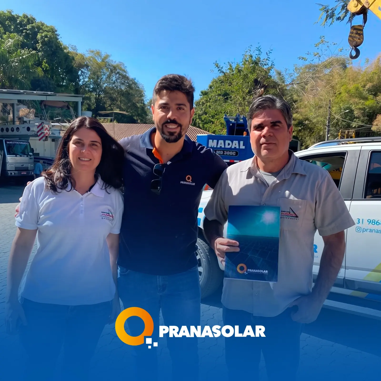 Entrega de projeto solar para cliente da Prana Solar